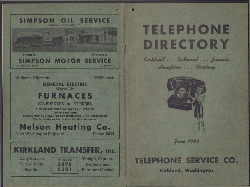 1949 Phone Book