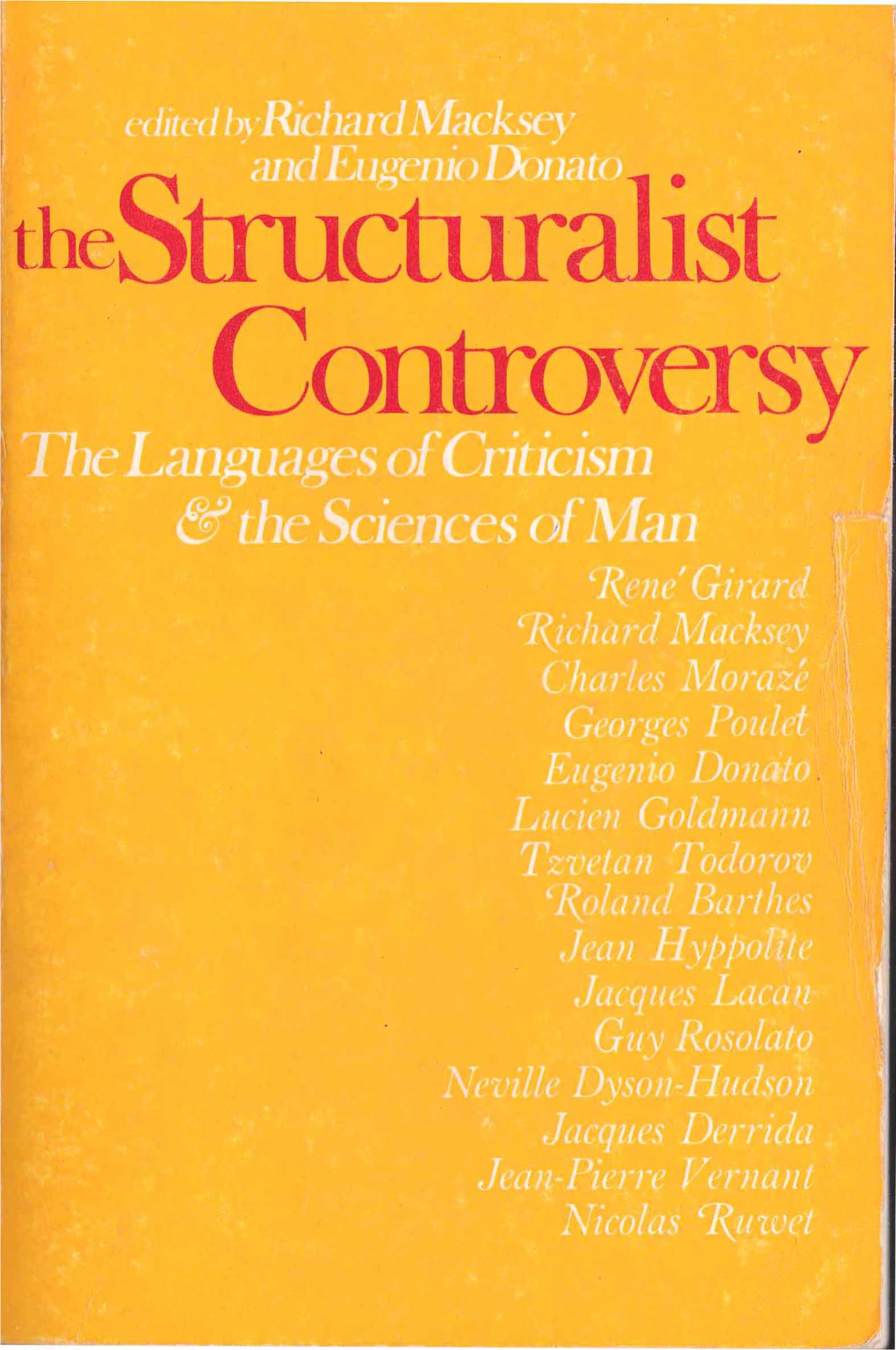 The Structuralist Controversy