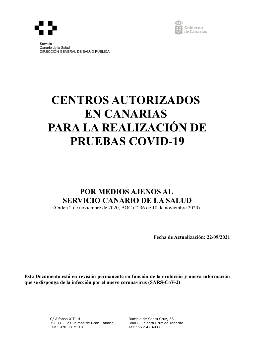 Listado Laboratorios Autorizados Pruebas Covid-19