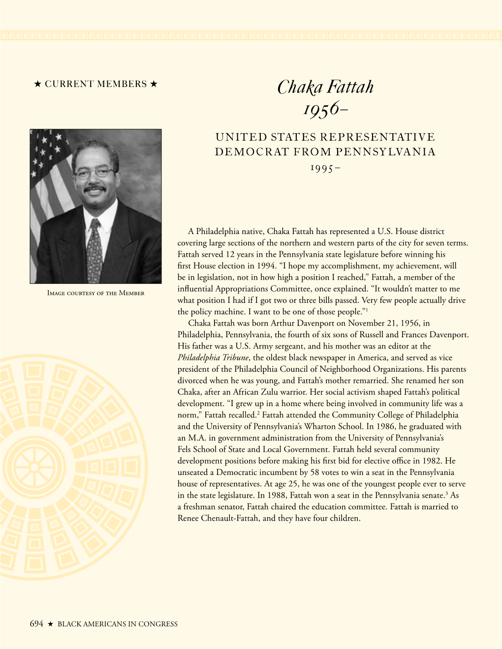 Chaka Fattah 1956–