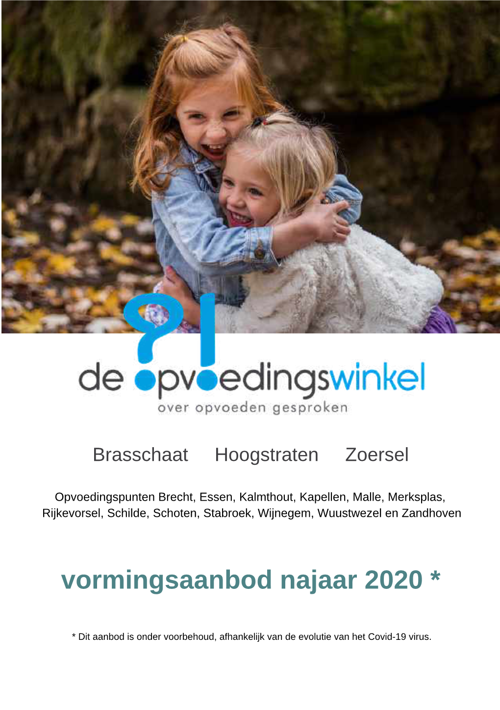 Vormingsaanbod Najaar 2020 *