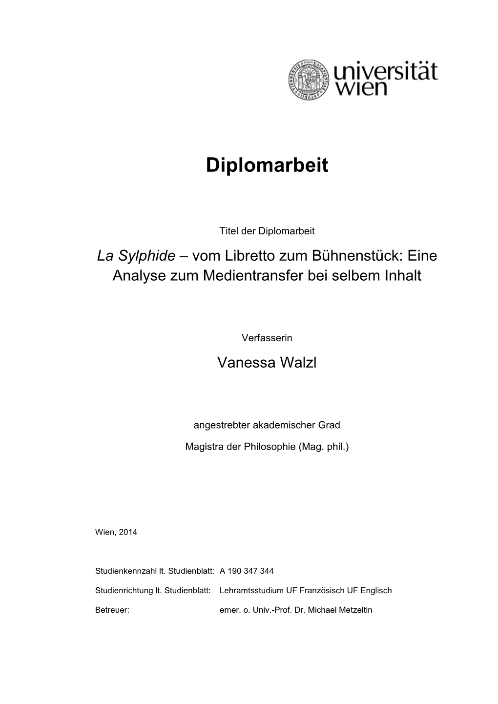 Diplomarbeit