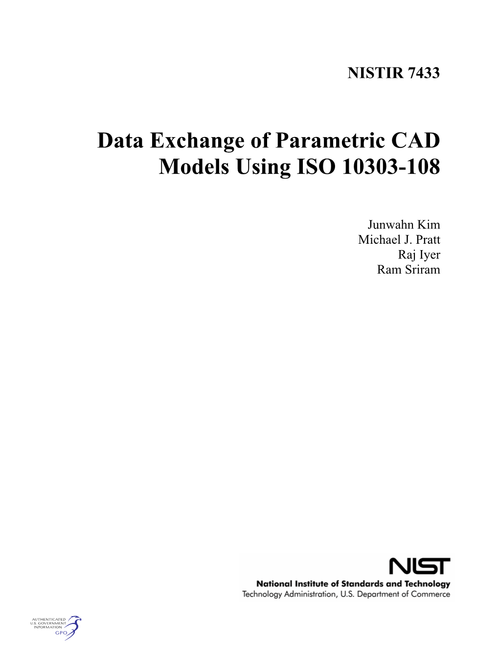 Data Exchange of Parametric CAD Models Using ISO 10303-108