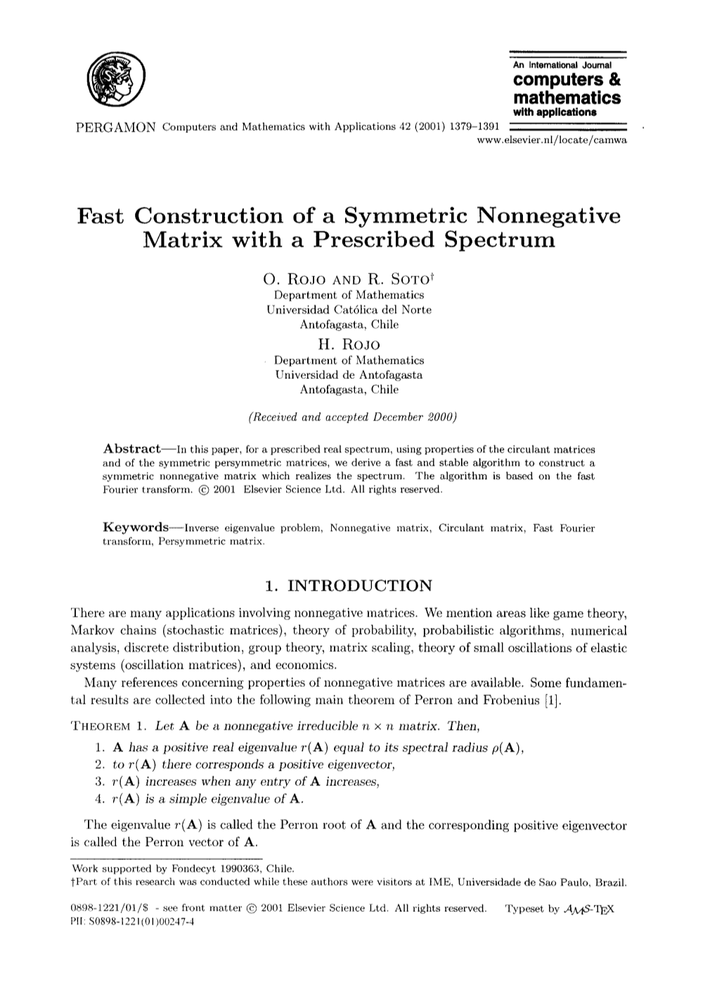 Fast Construction of a Symmetric Nonnegative Matrix with a Prescribed Spectrum