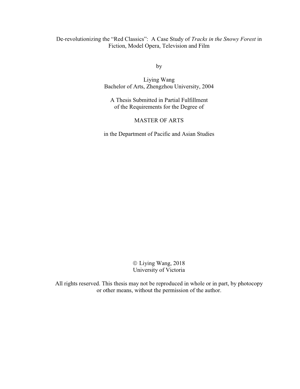 Uvic Thesis Template