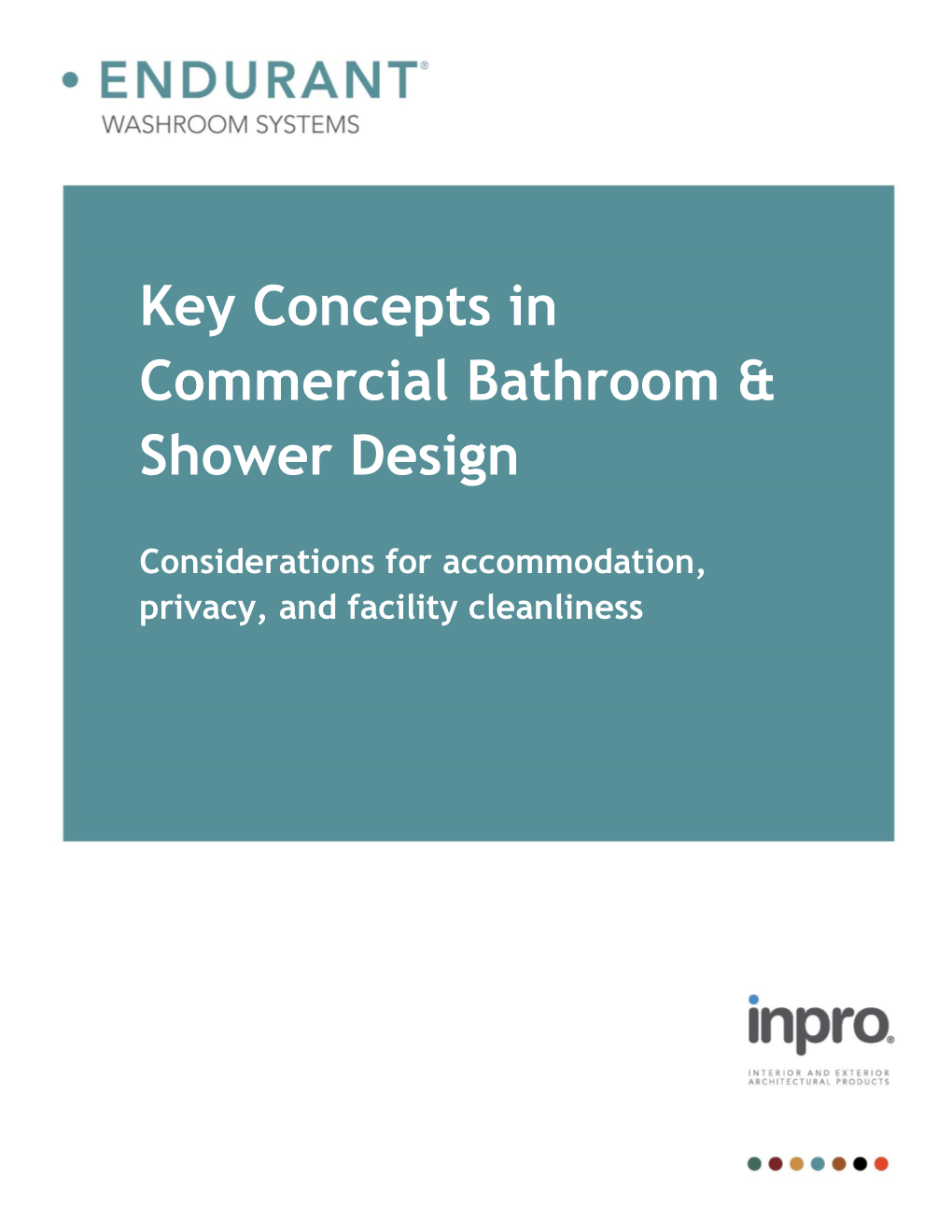 Key Concepts in Commercial Bathroom & Shower Design