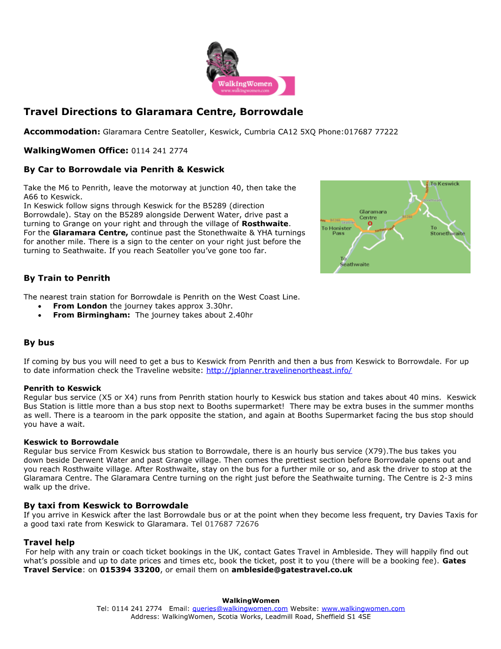 Travel Directions to High Trenhouse, Malham