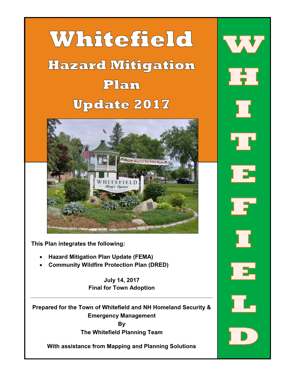 Whitefield Hazard Mitigation Plan Update 2017