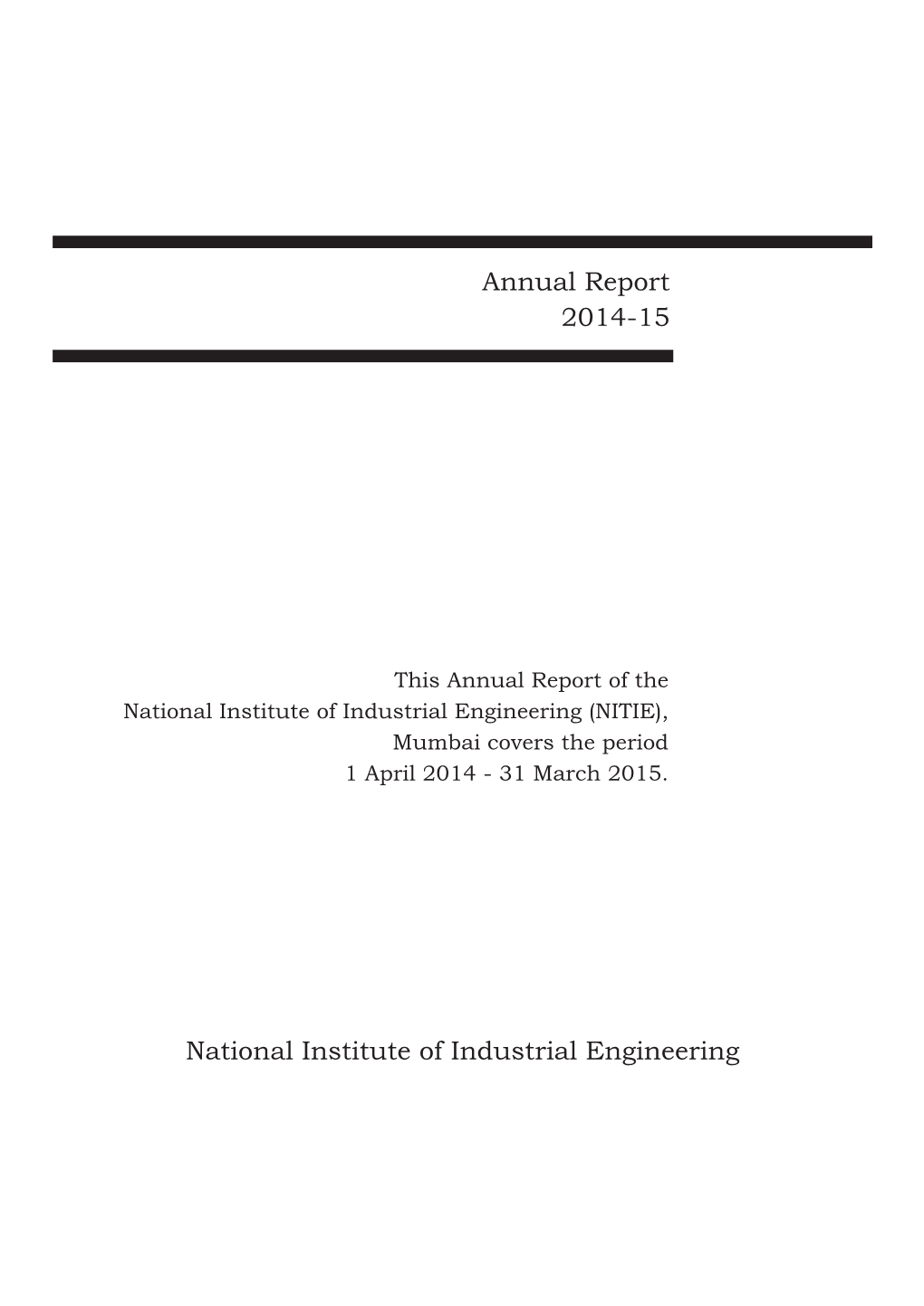 Annual Report 2014-2015