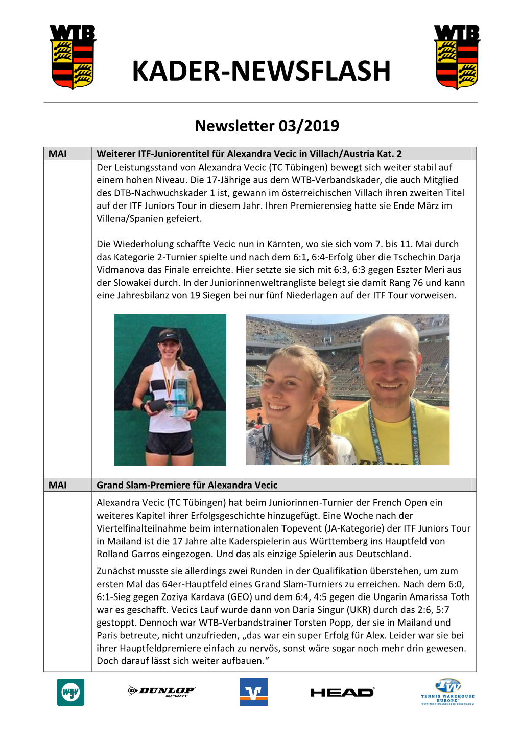 Newsflash 03/2019