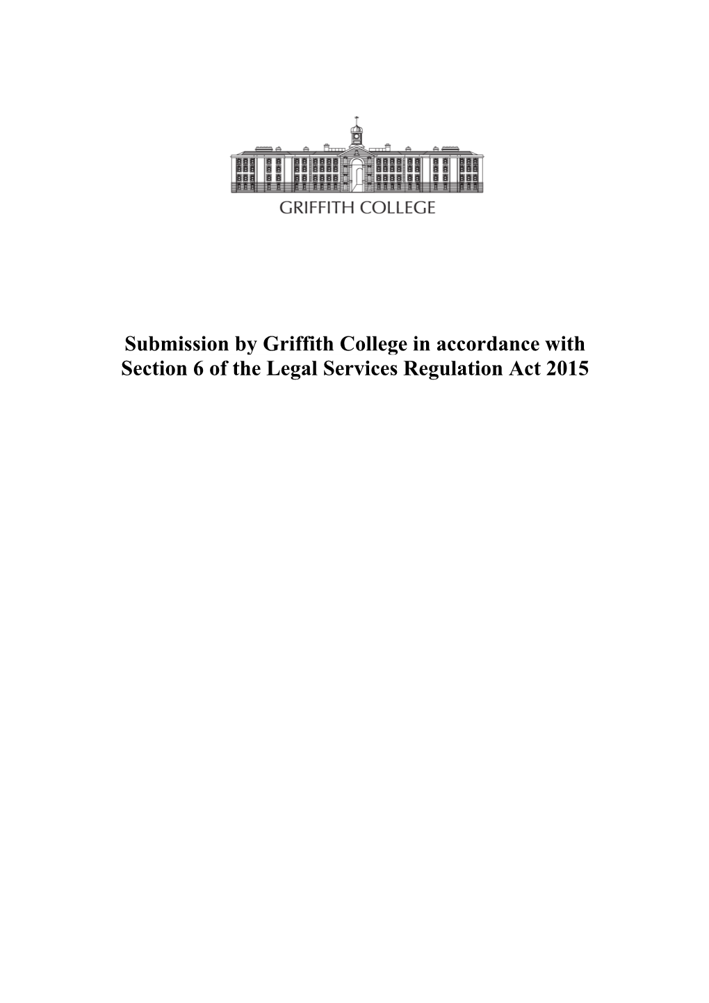 LSRA Submission from Griffith College