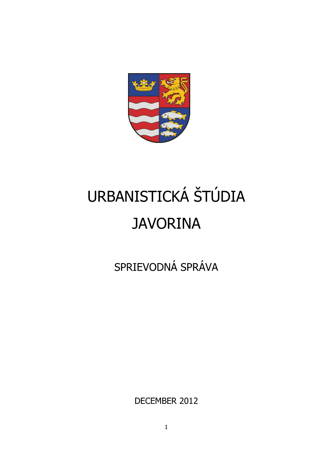 Urbanistická Štúdia Javorina