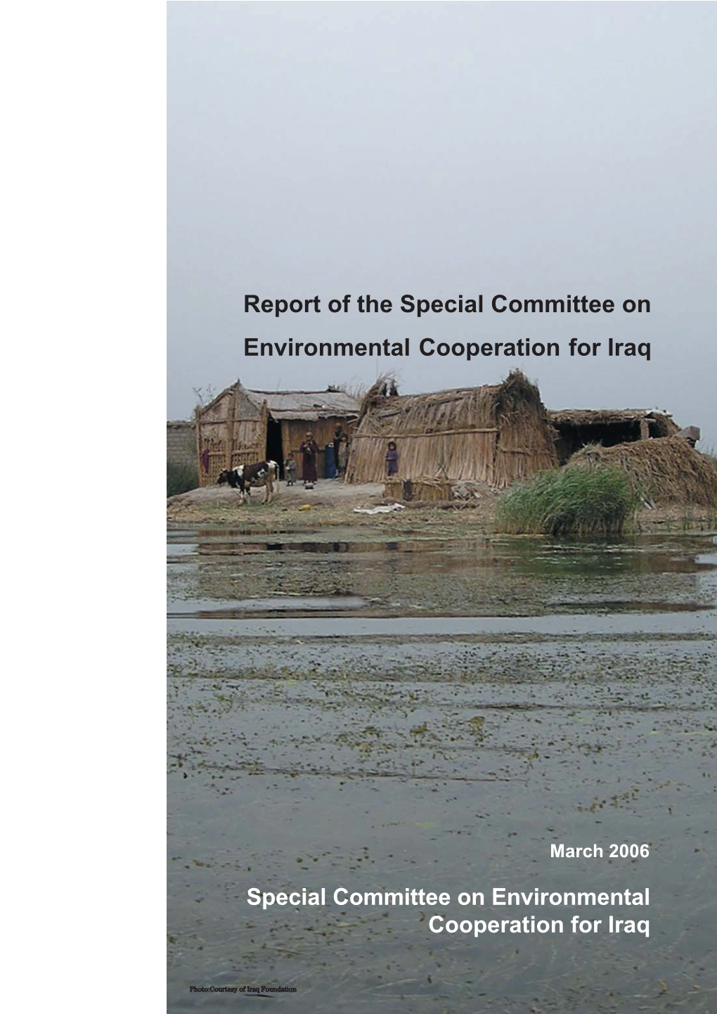 Report of the Special Committee on Environmental Cooperation Foe Iraq