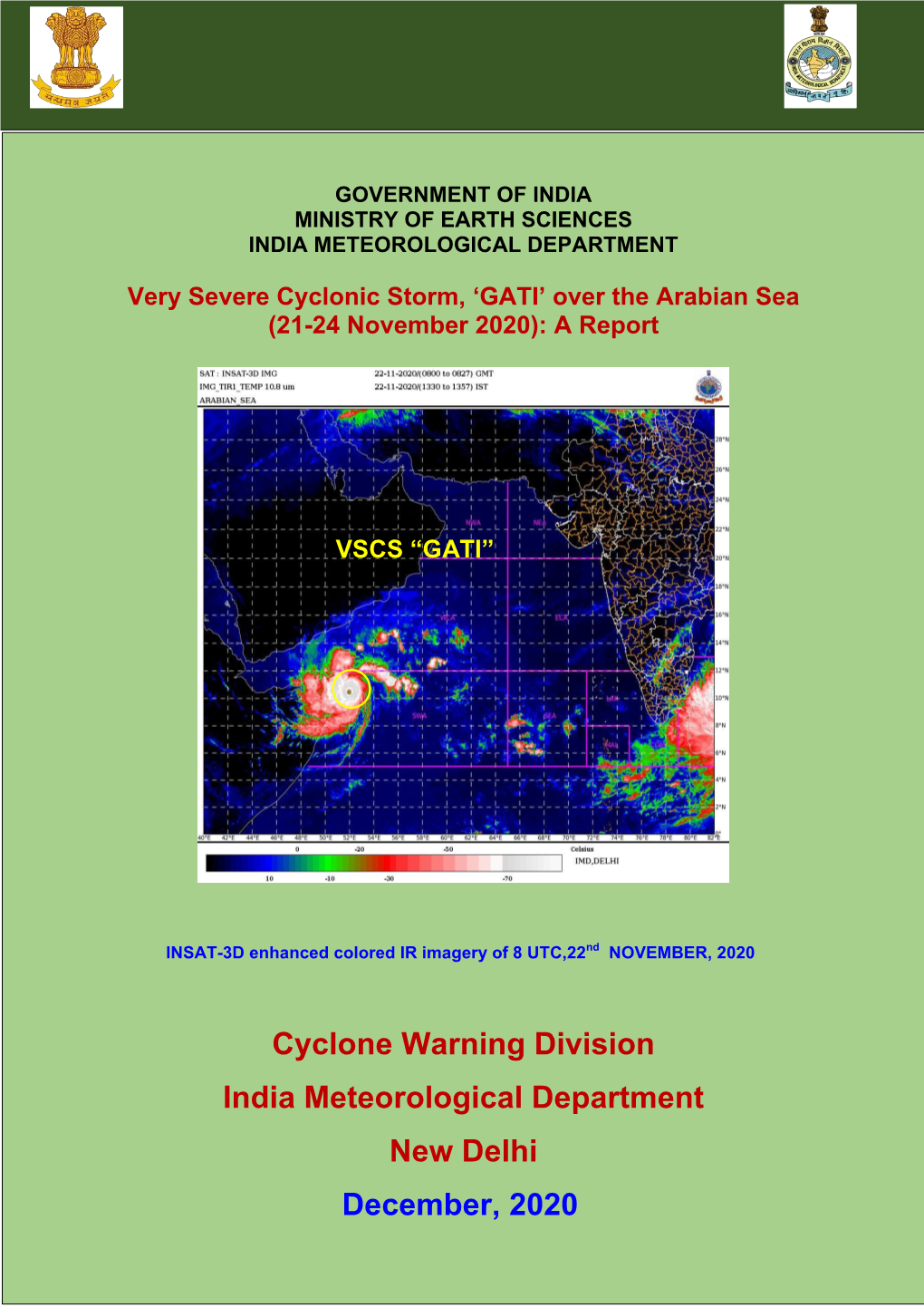 Cyclone Warning Division India Meteorological Department New Delhi December, 2020