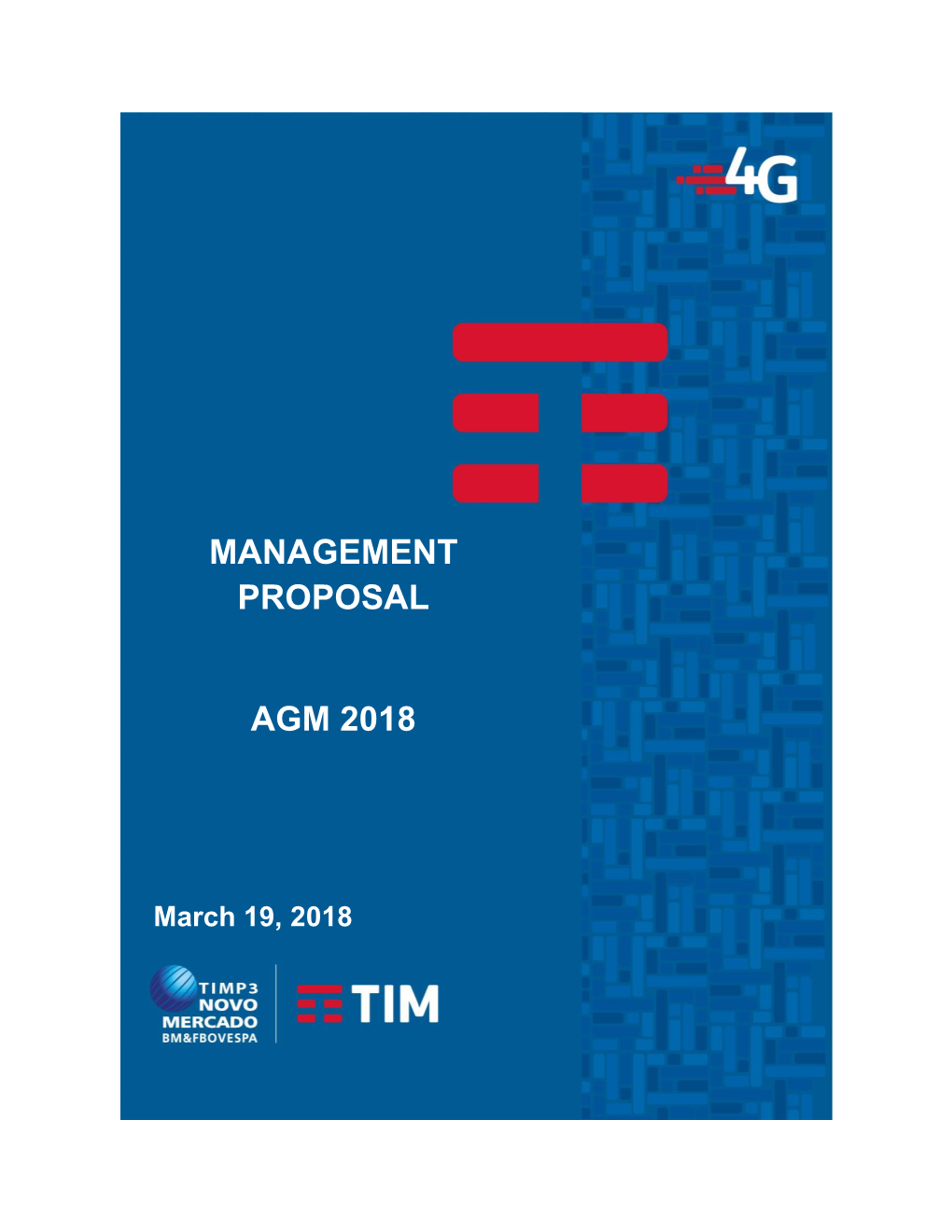 Management Proposal Agm 2018