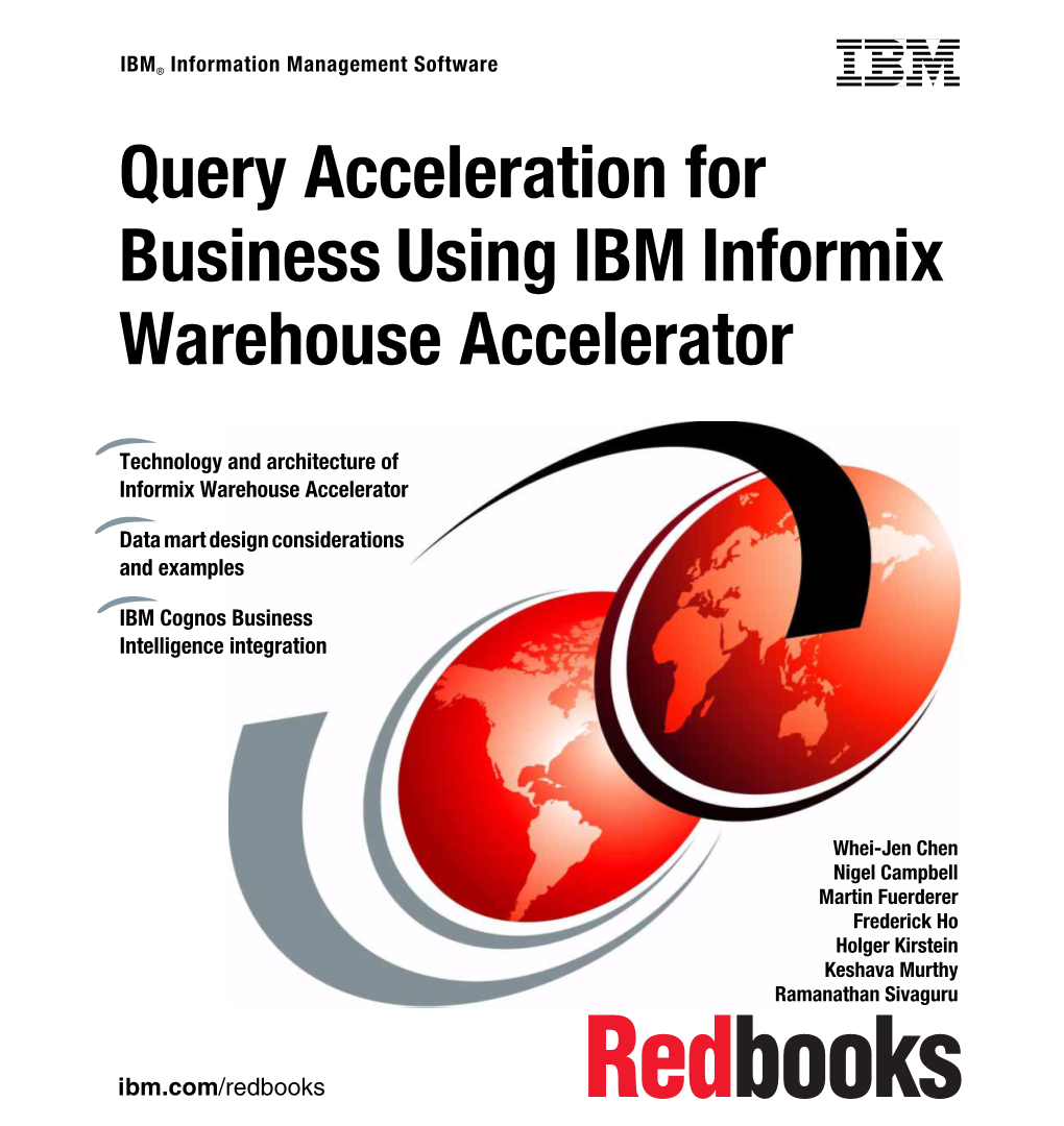 Query Acceleration for Business Using IBM Informix Warehouse Accelerator