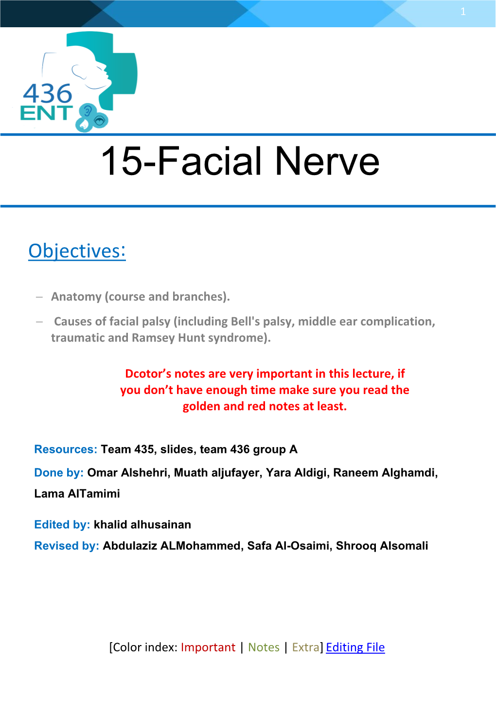 15-Facial Nerve