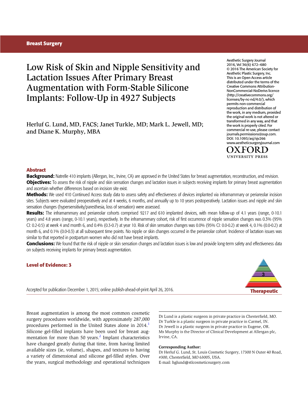 Low Risk of Skin and Nipple Sensitivity and Lactation Issues