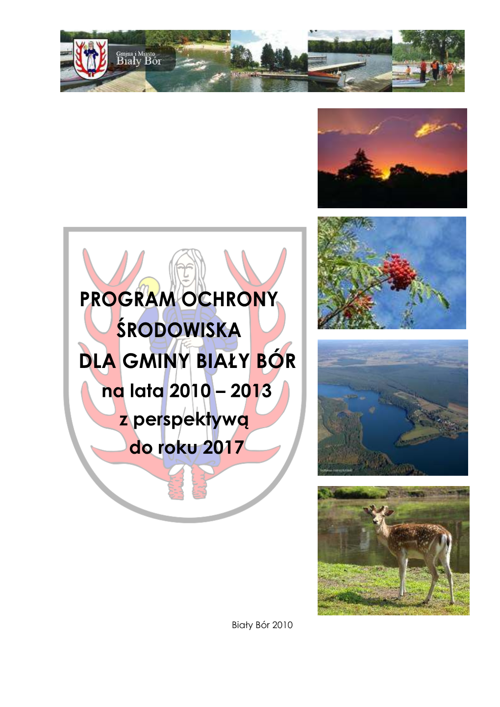 PROGRAM OCHRONY ŚRODOWISKA DLA GMINY BIAŁY BÓR Na Lata 2010 – 2013 Z Perspektywą Do Roku 2017