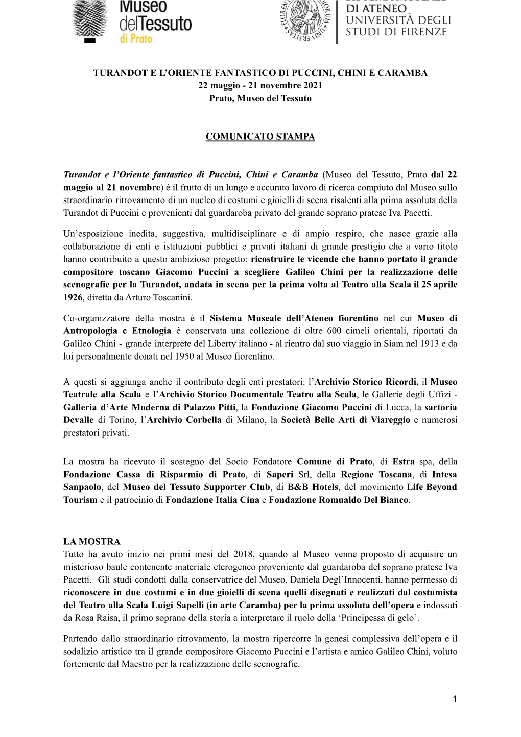 Comunicato Stampa Turandot 20.05.21.Docx
