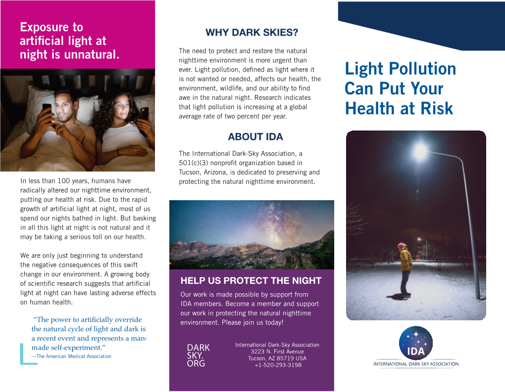 Light Pollution Can Put Your Health at Risk