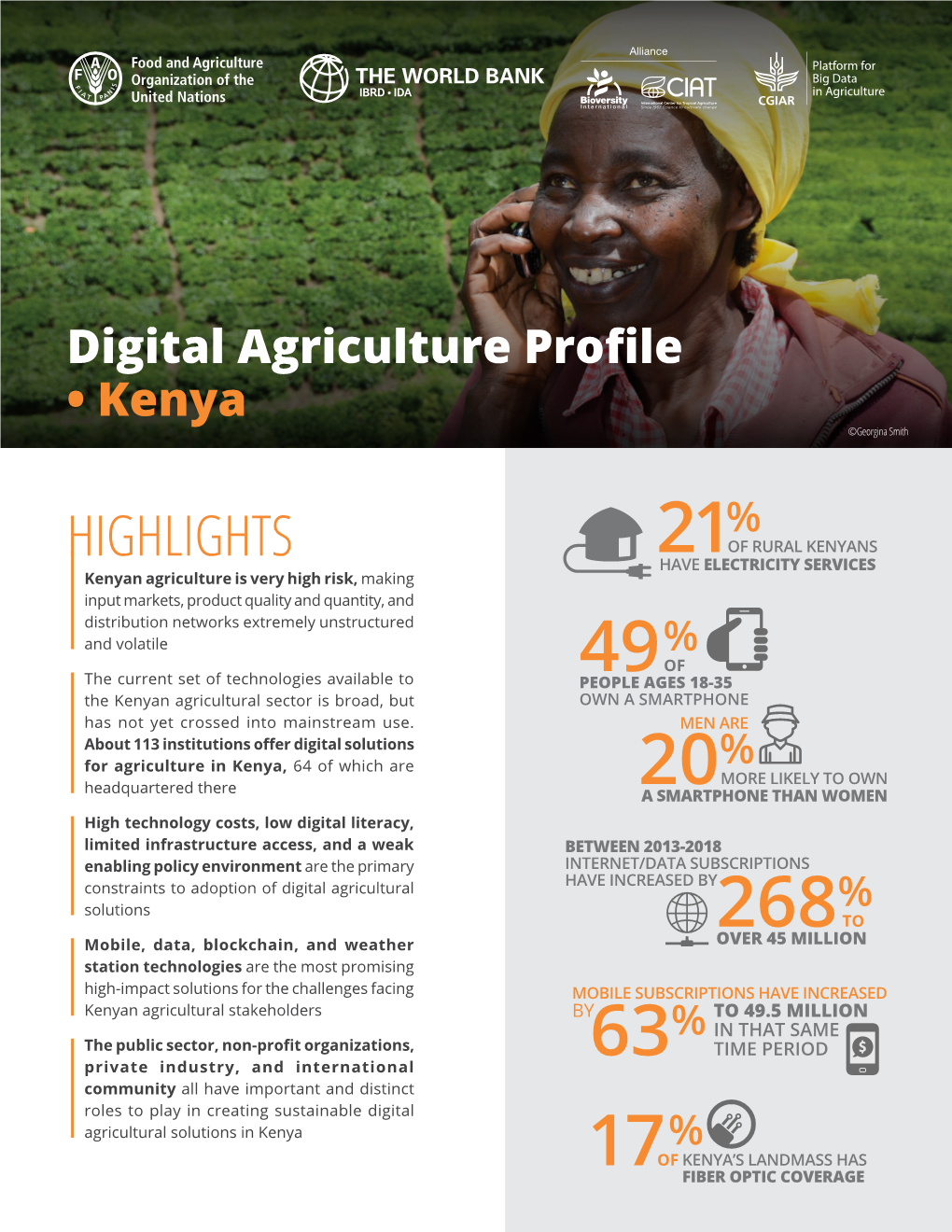 Digital Agriculture Profile • Kenya 49%