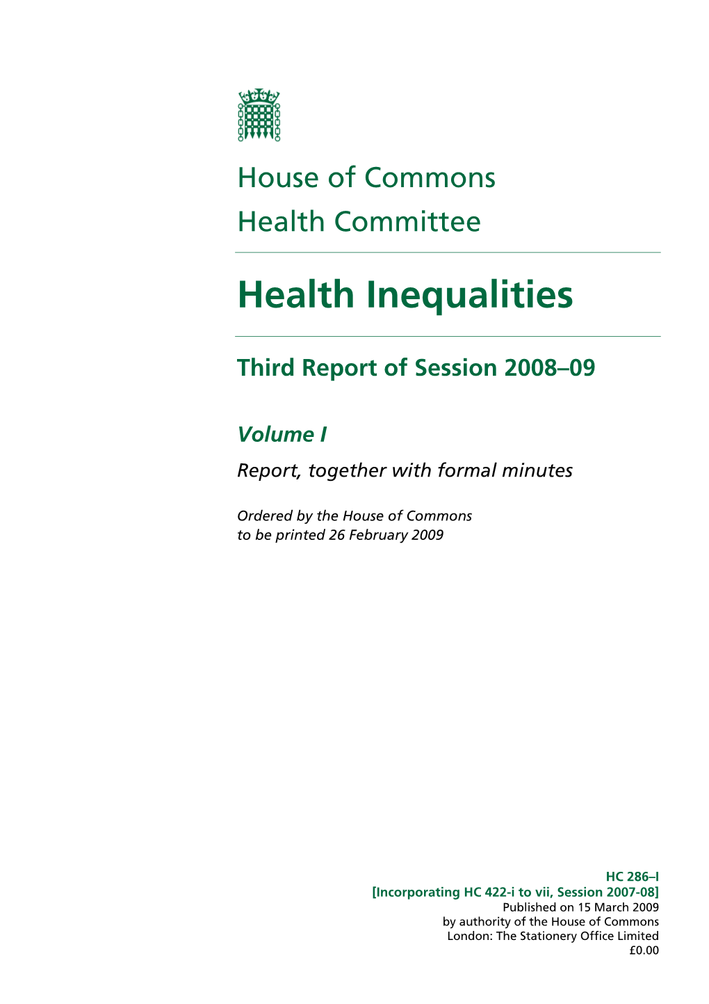 Health Inequalities