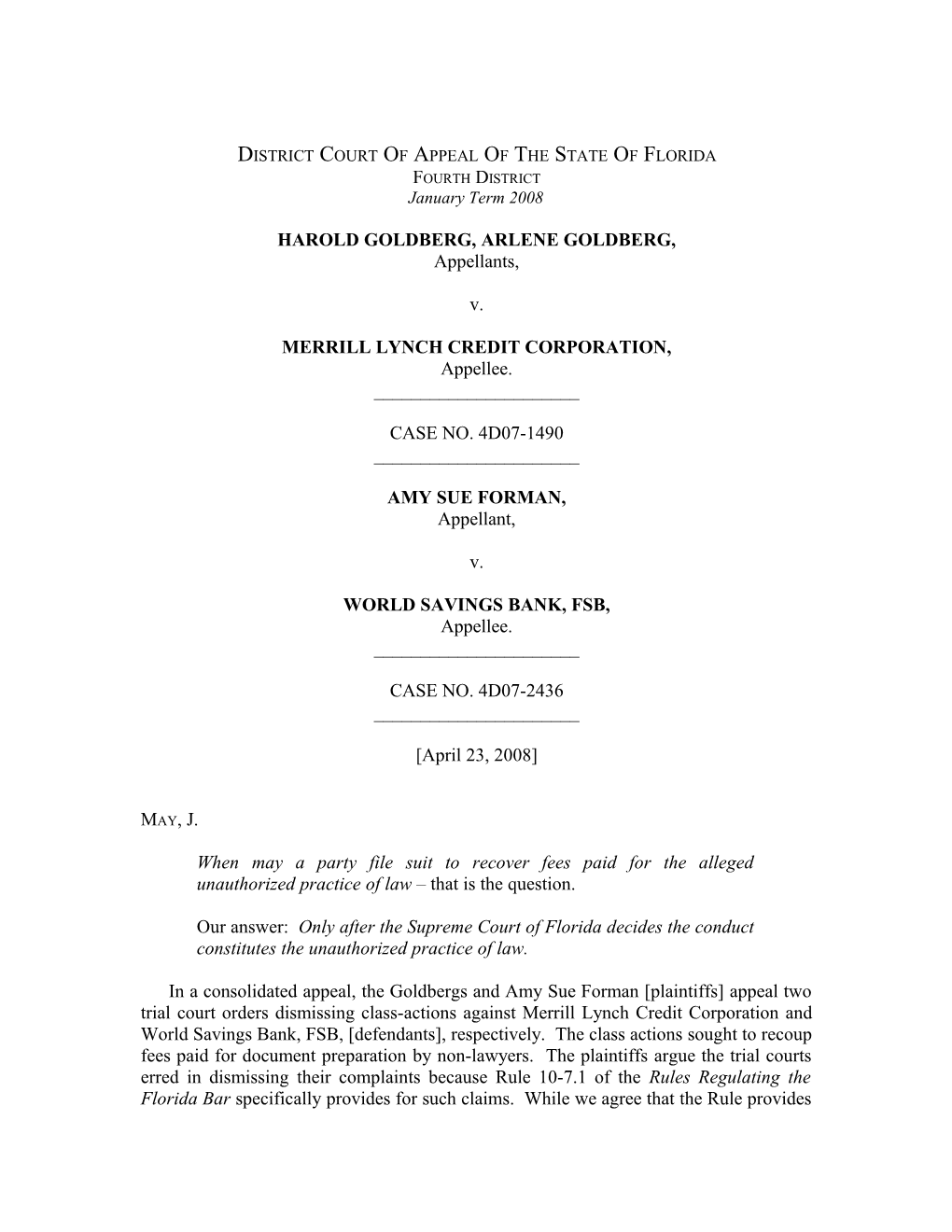 District Court of Appeal of the State of Florida s5