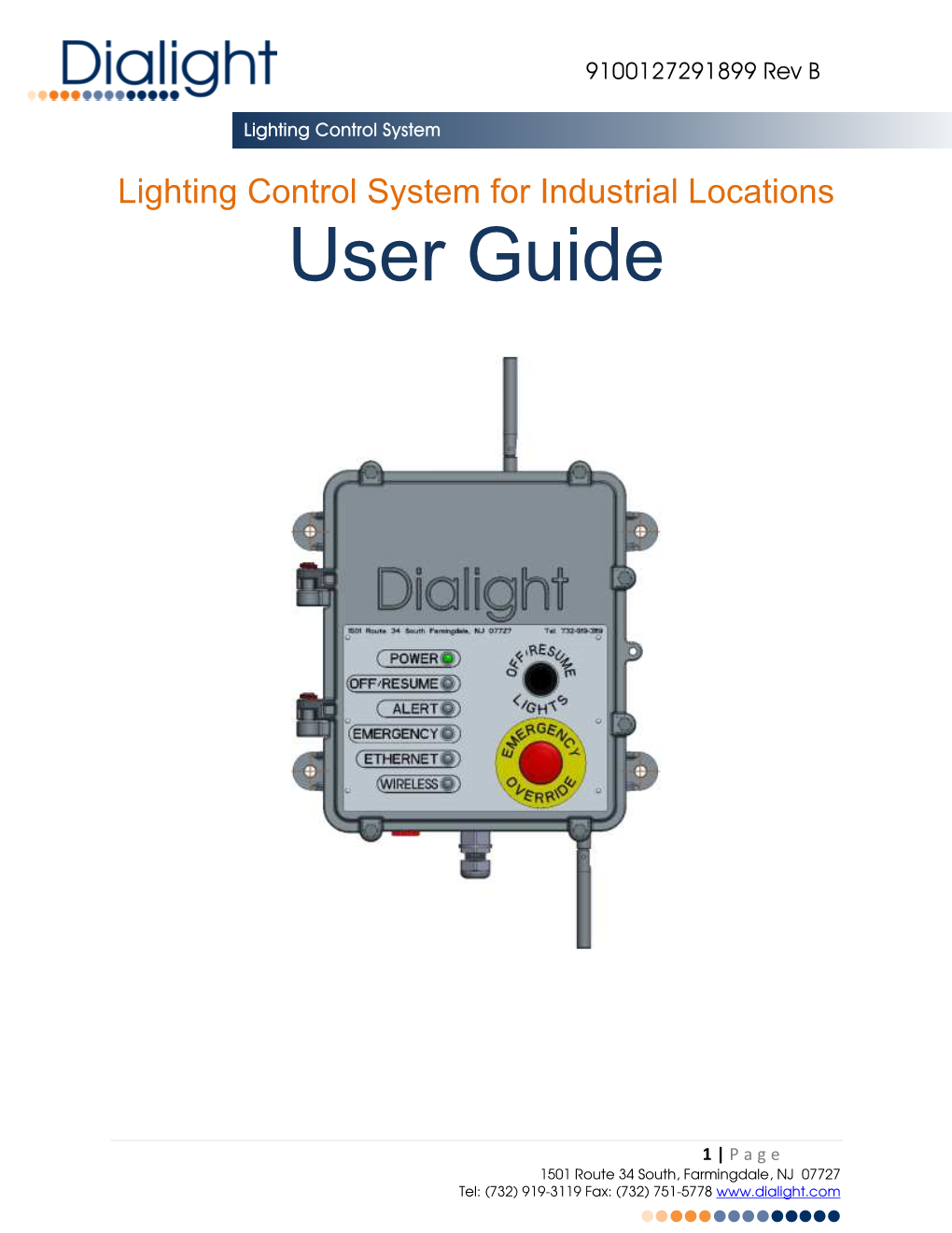 UL – LED High Bay Controls – Installation Manual