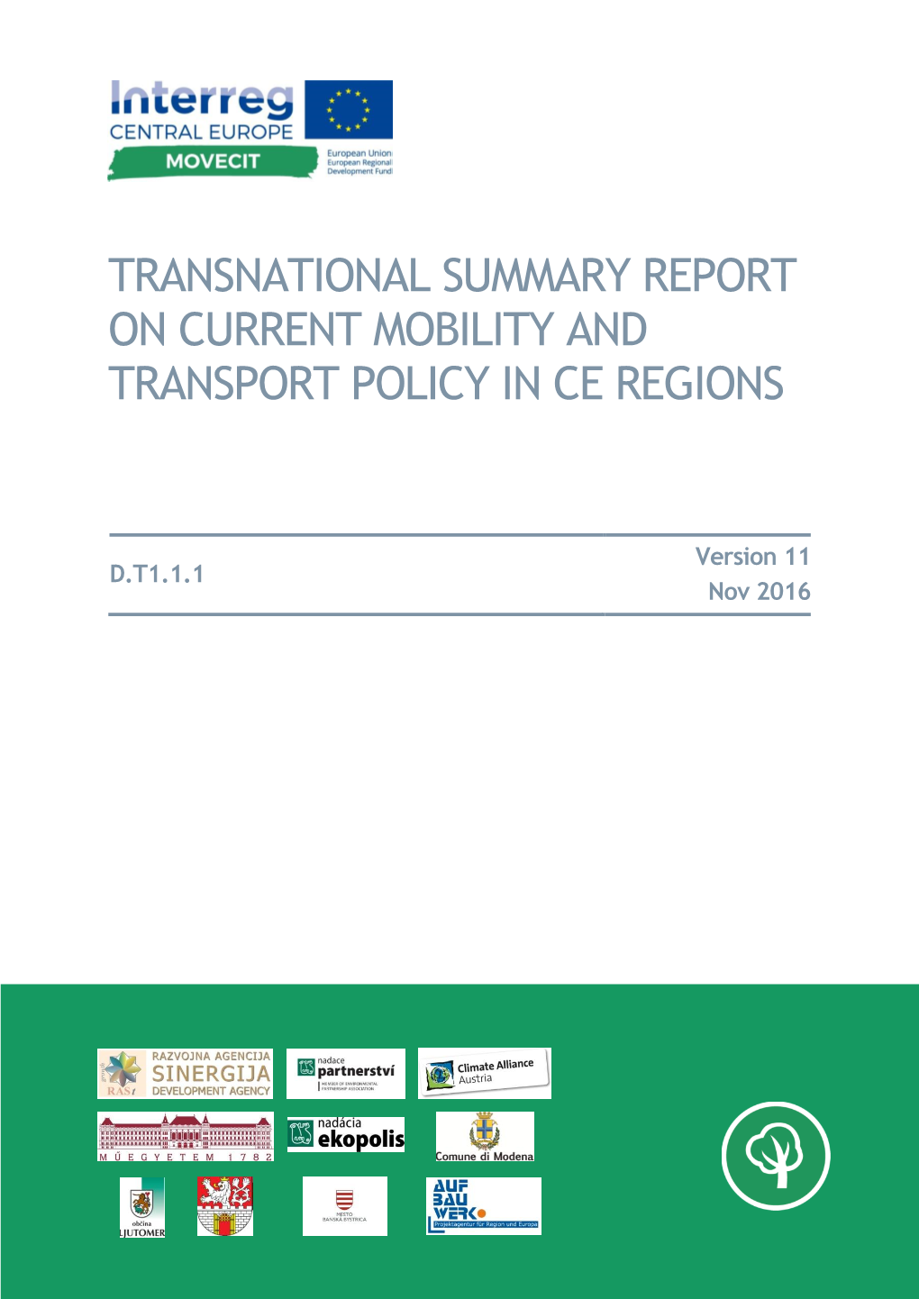 Transnational Summary Report on Current