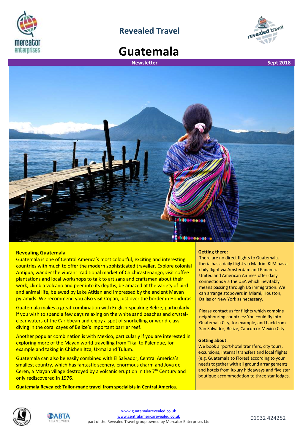 Guatemala Newsletter Sept 2018