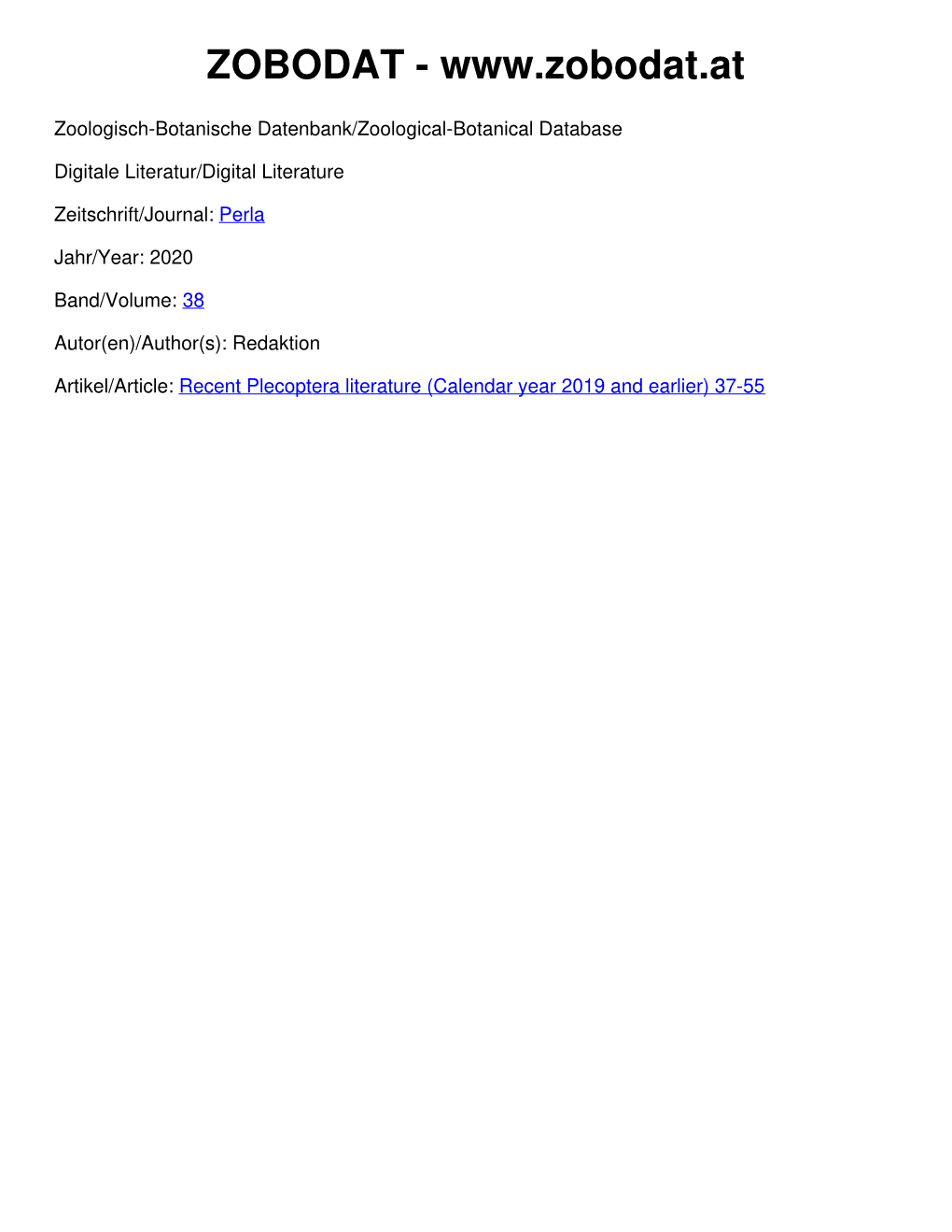 37 Distribution, Tolerance Values, Trophic Relationships, and Functional