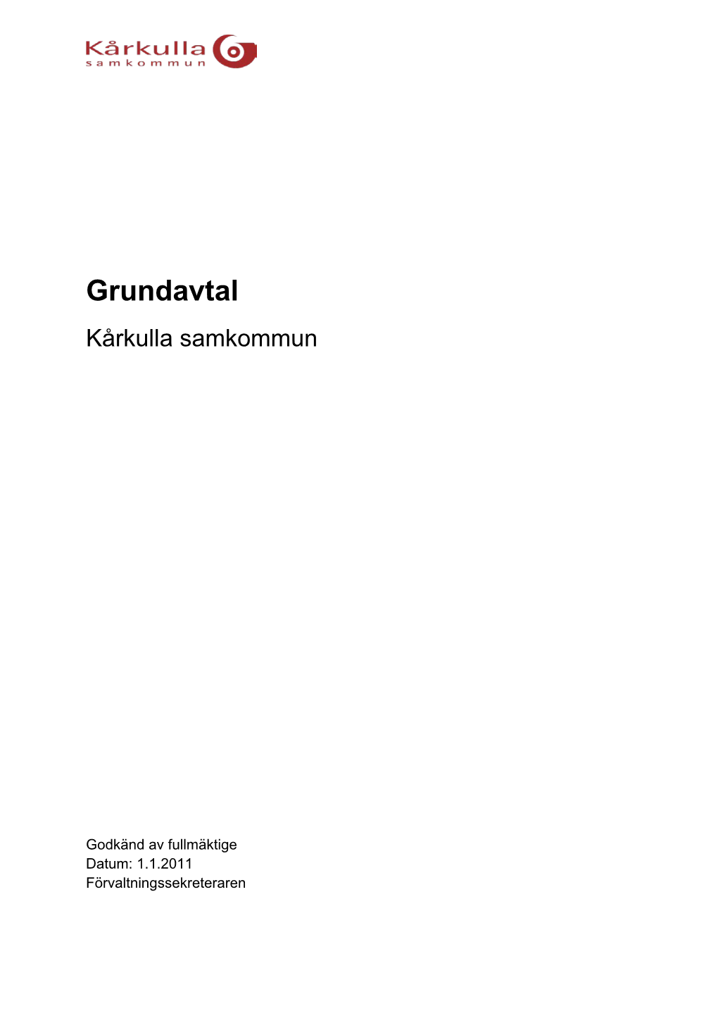 Grundavtal Kårkulla Samkommun