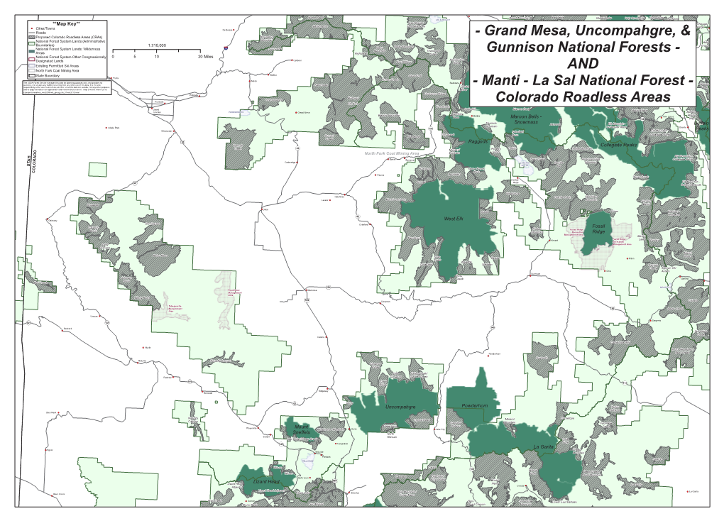 Grand Mesa-Uncompahgre-Gunnison and Manti-La Sal National Forests