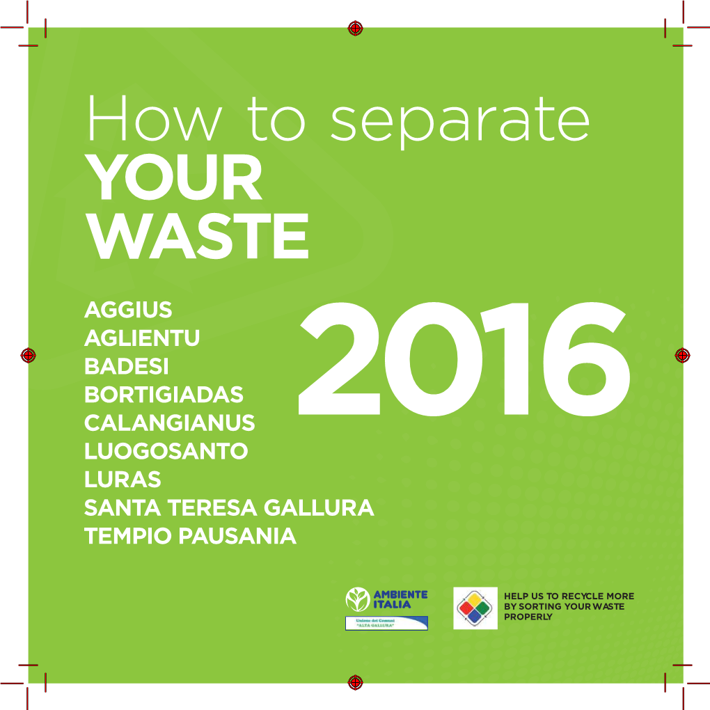 How to Separate YOUR WASTE