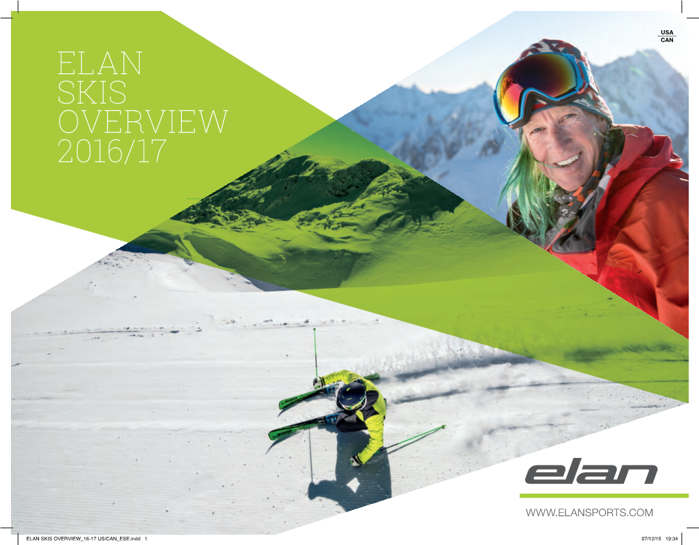 Elan Skis Overview 2016/17