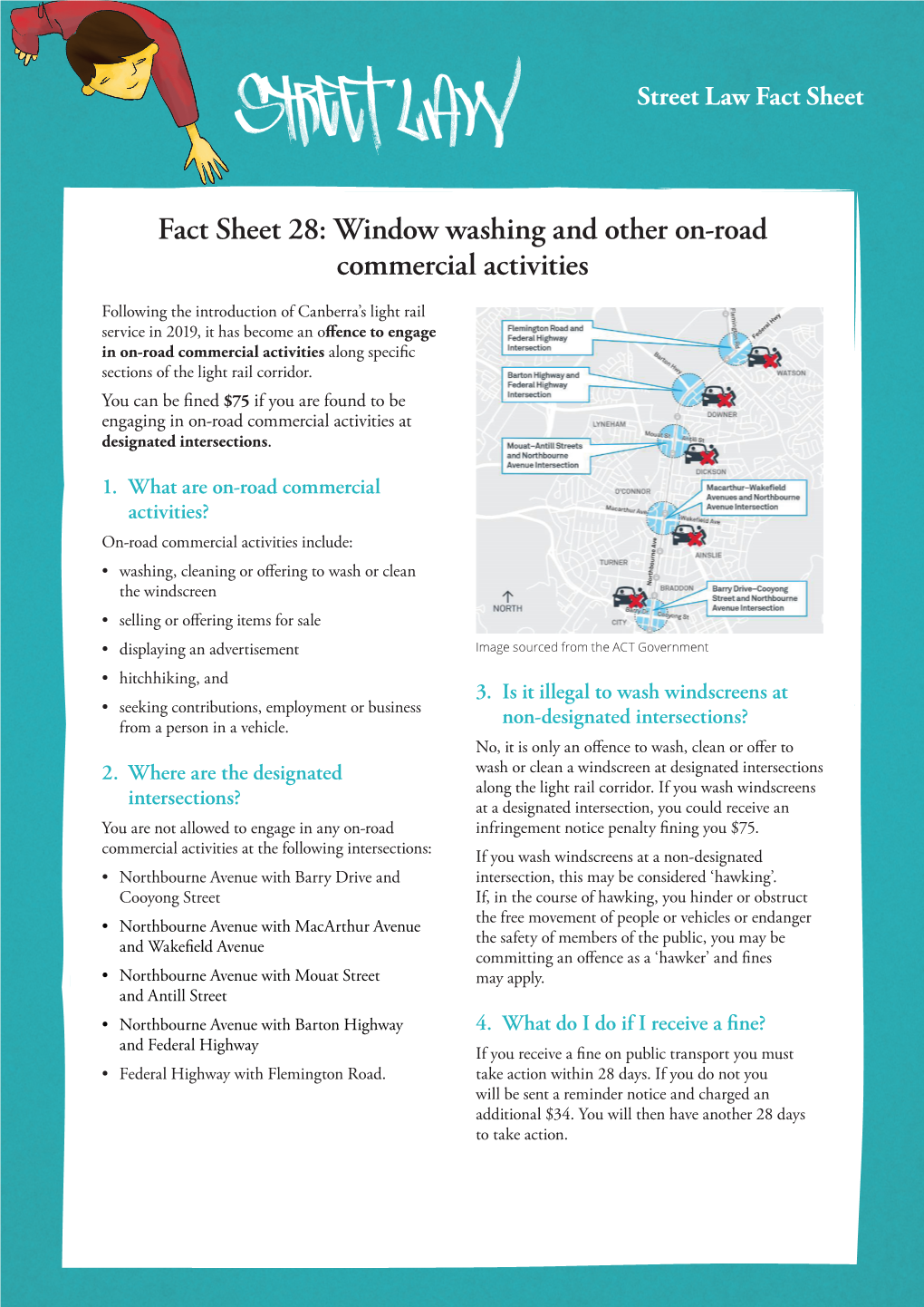 Fact Sheet 28: Window Washing and Other On-Road Commercial Activities