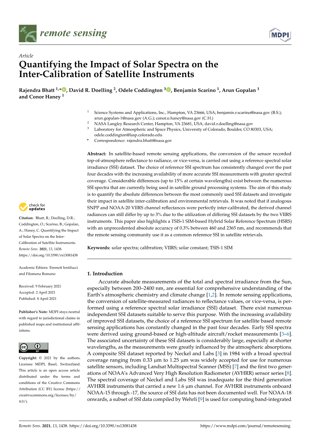 Quantifying the Impact of Solar Spectra on the Inter-Calibration of Satellite Instruments