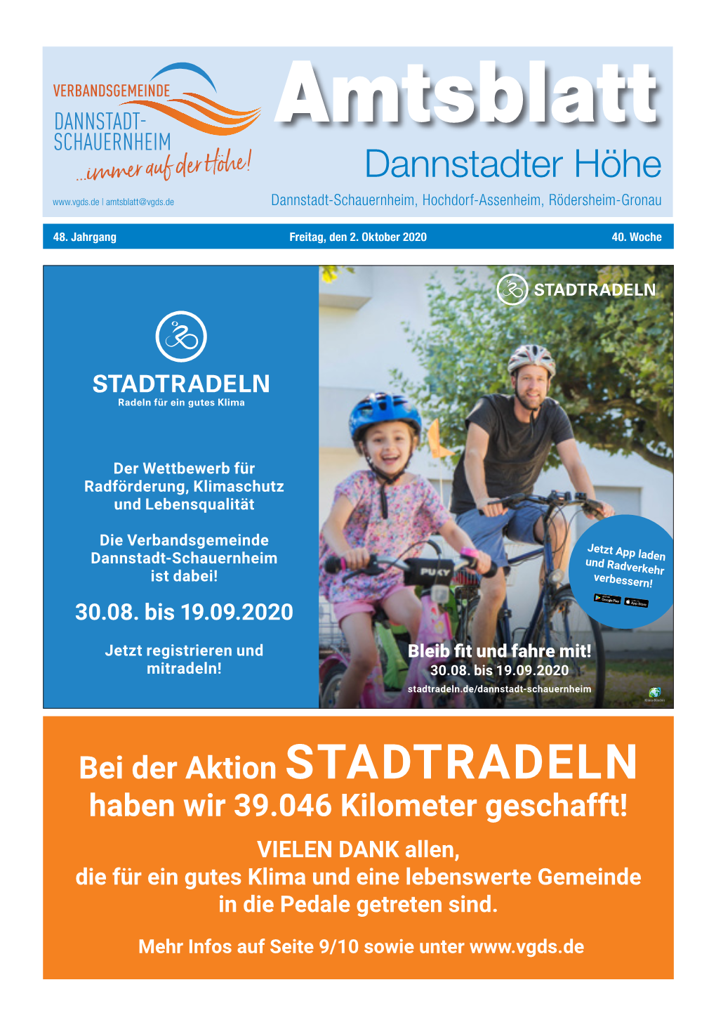 Amtsblatt Dannstadter Höhe | Amtsblatt@Vgds.De Dannstadt-Schauernheim, Hochdorf-Assenheim, Rödersheim-Gronau