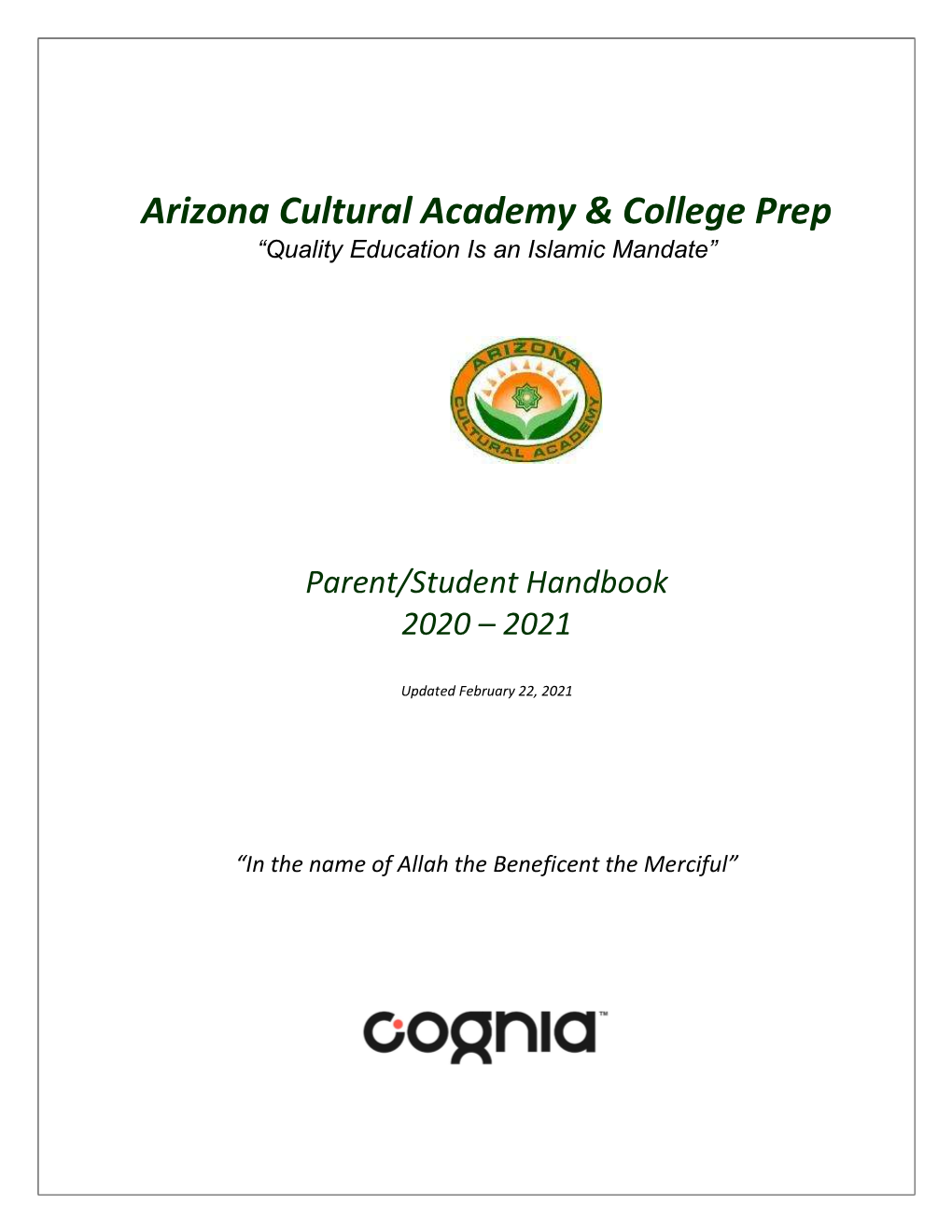 Parents and Students Handbook