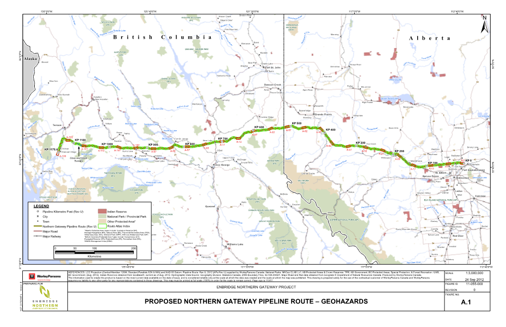A.1 Proposed Northern Gateway Pipeline Route