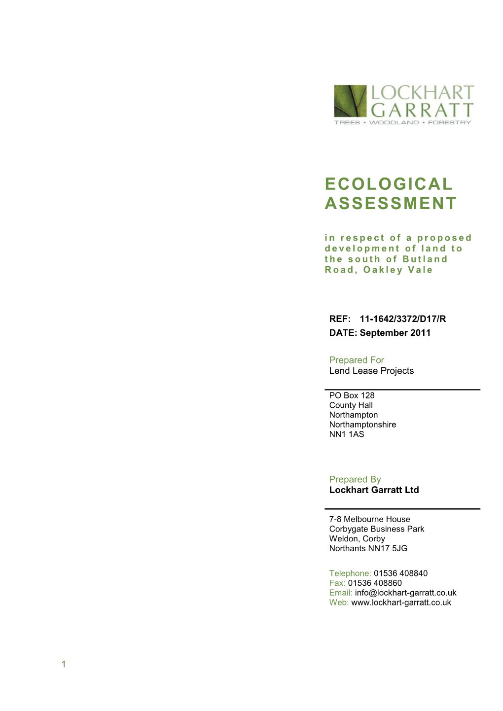 Ecological Assessment