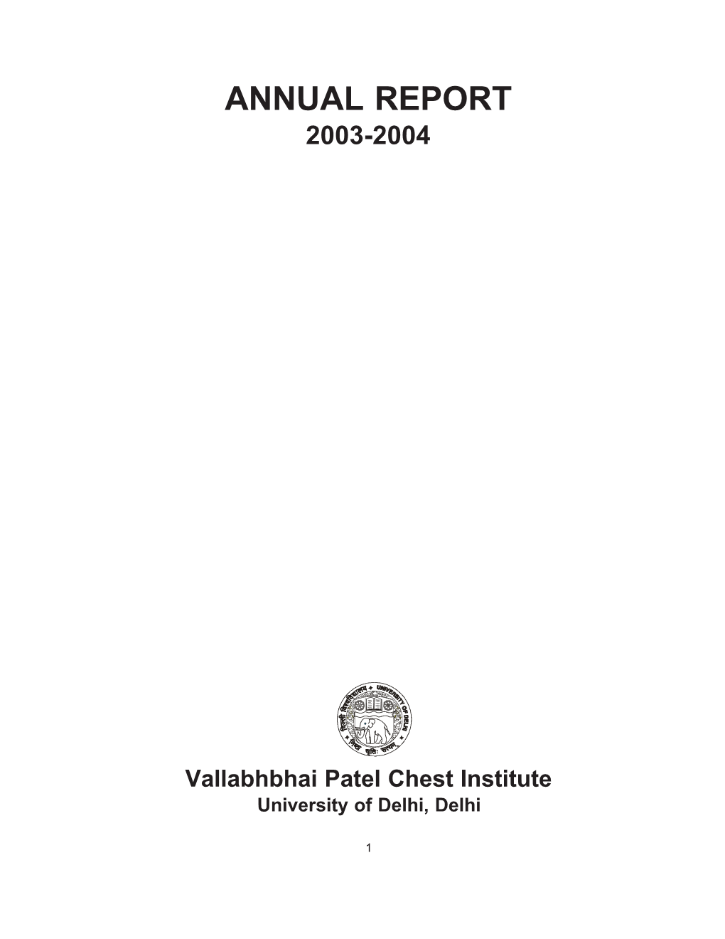 Annual Report 2003-2004