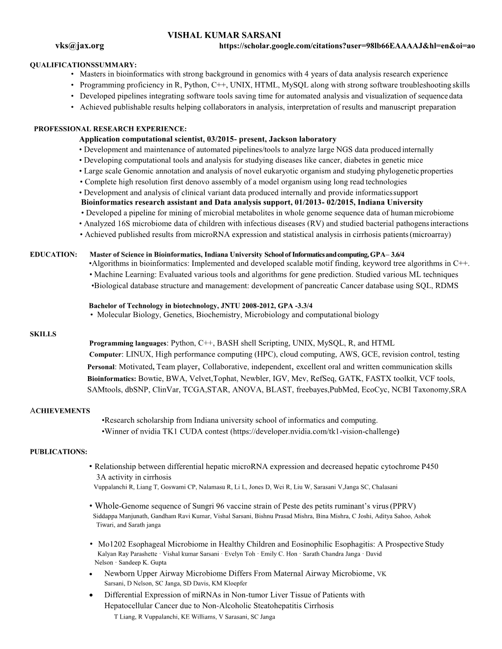 Quickstart Resume Template