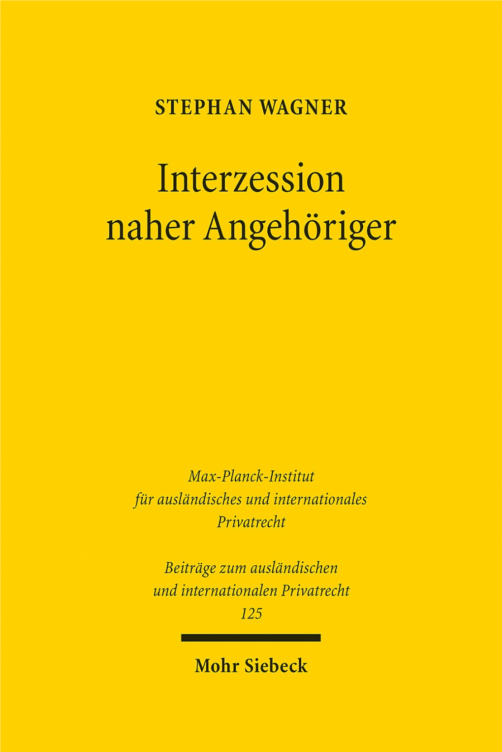 Interzession Naher Angehöriger