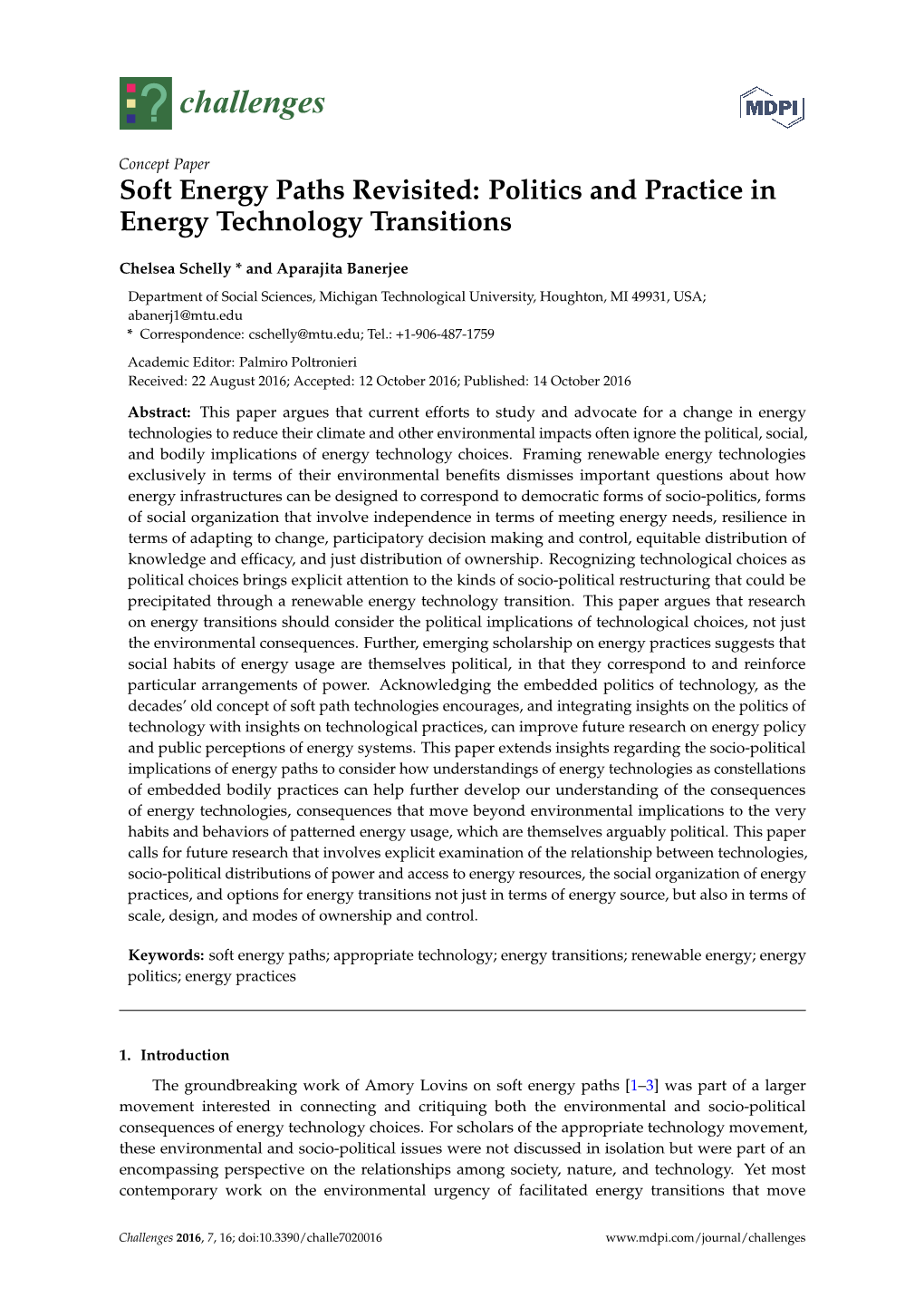 Politics and Practice in Energy Technology Transitions