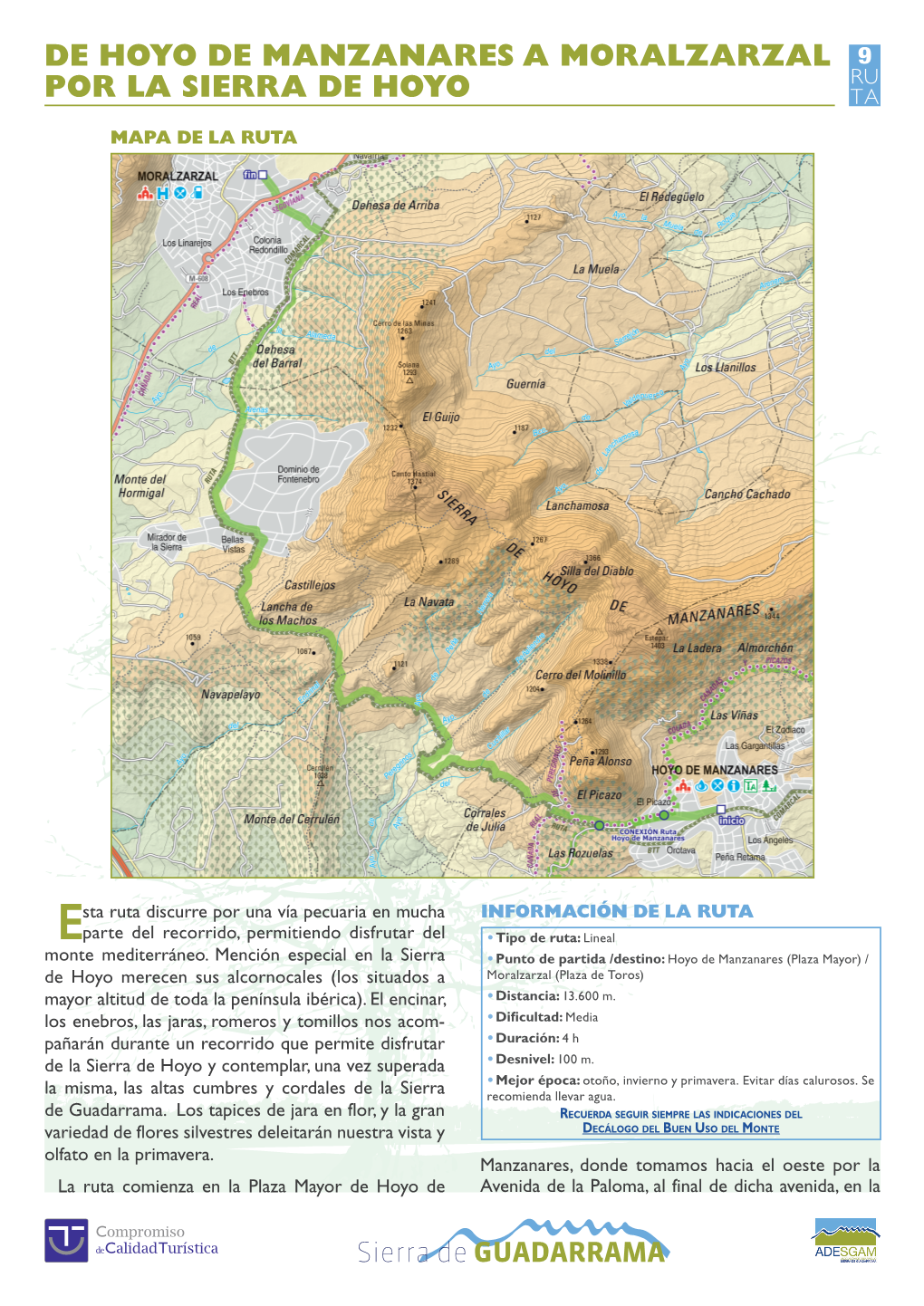 De Hoyo De Manzanares a Moralzarzal Por La Sierra