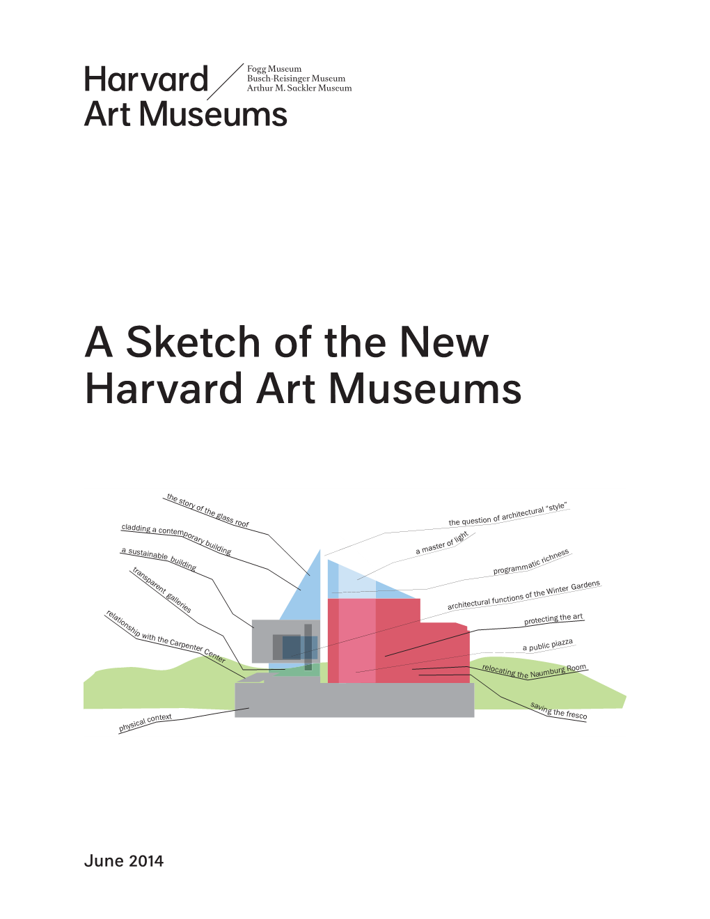 A Sketch of the New Harvard Art Museums and the Preface to OPEN