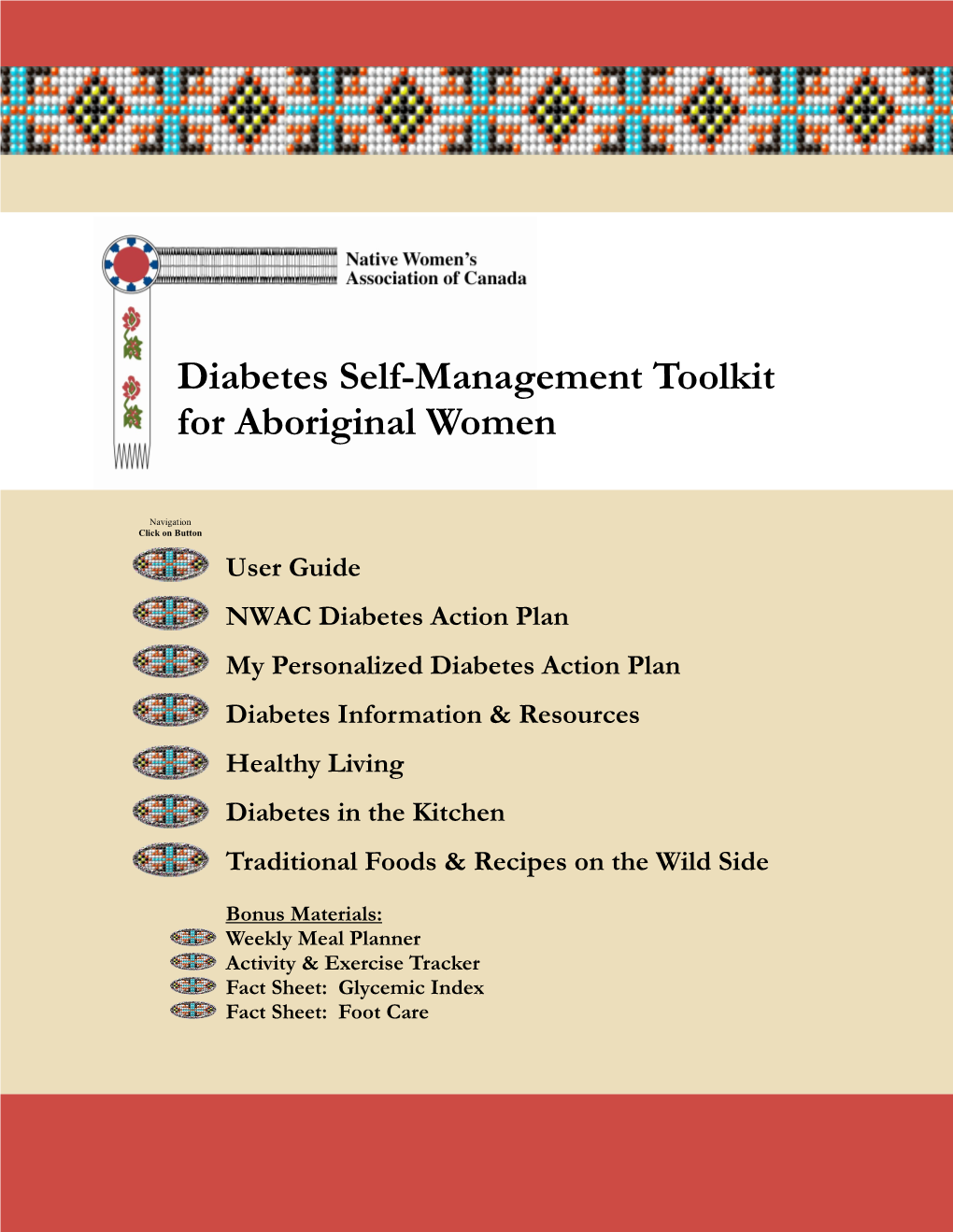 Diabetes Self-Management Toolkit for Aboriginal Women