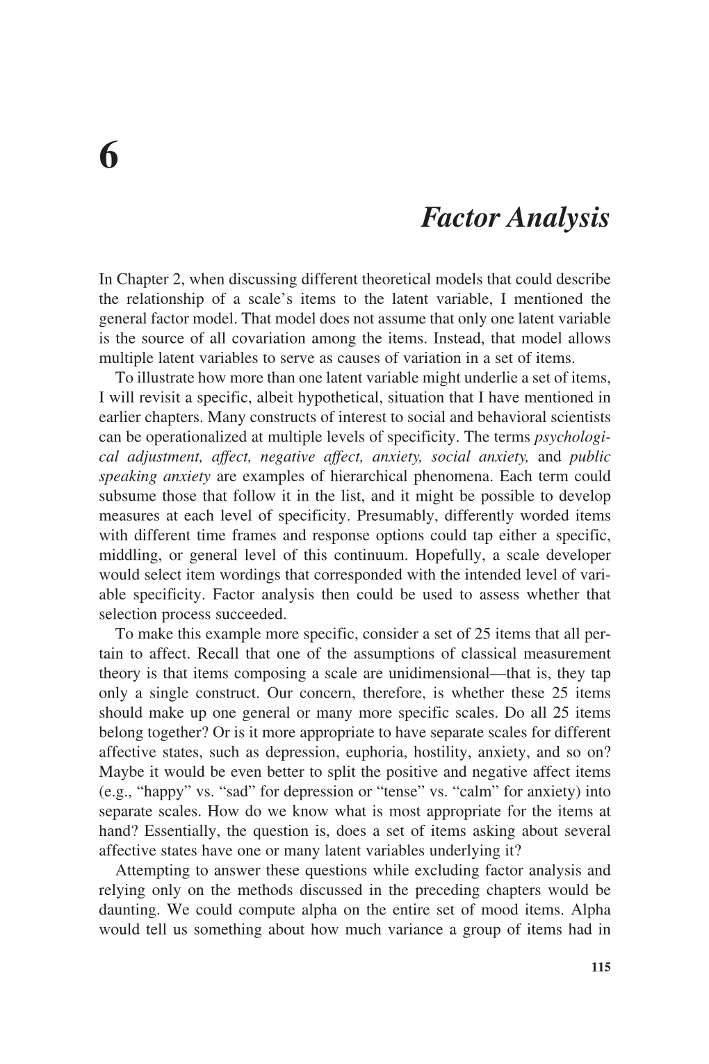 Factor Analysis